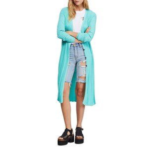 Free People "Skinny Mini" Duster Cardigan Top S